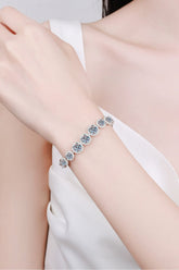 925 Sterling Silver 10.4 Carat Moissanite Bracelet - Shah S. Sahota